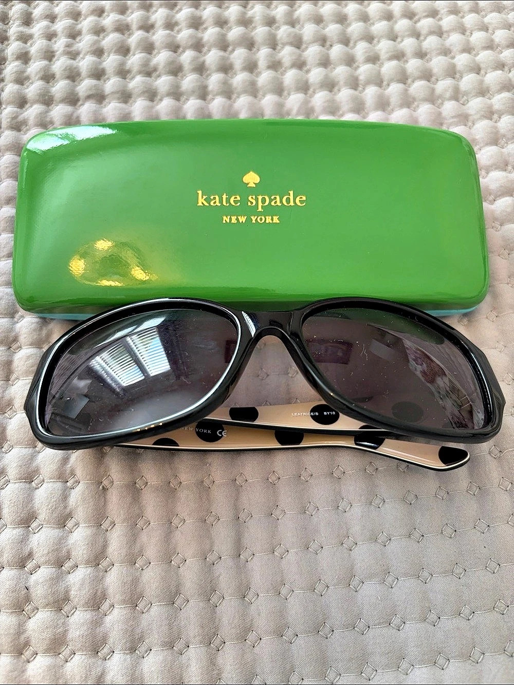 Kate Spade Polka Dot Sun/Reading Glasses Black & Tan
